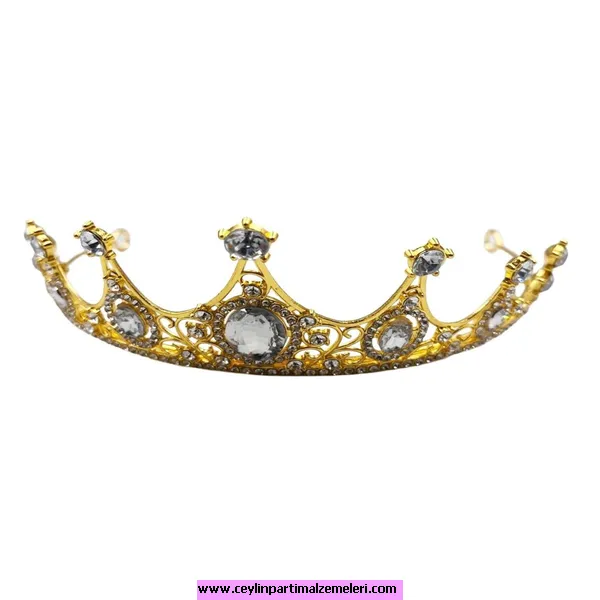 Prenses Lüks Taç Gold